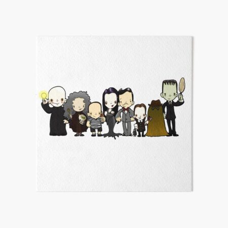 They're creepy and they're kooky Art Board Print