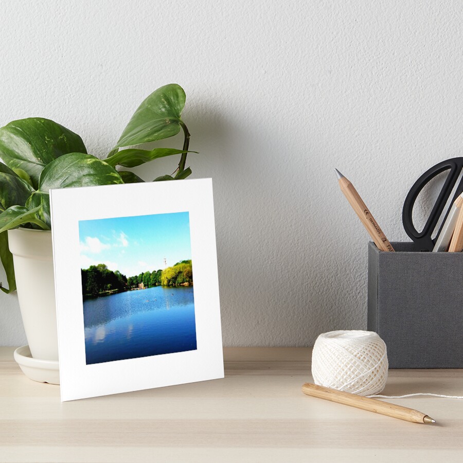The Lake, University Park, Nottingham Art Board Print