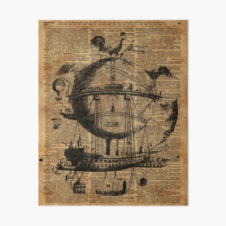 Item preview, Victorian Steampunk Flying Machine designed and sold by DictionaryArt.
