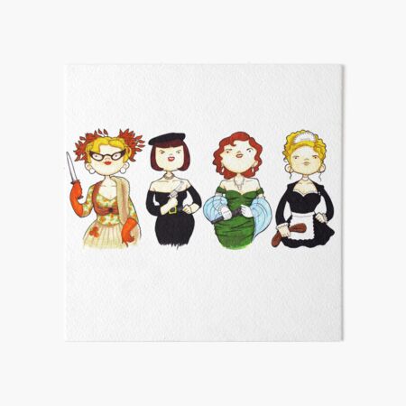 Ladies of Clue Art Board Print