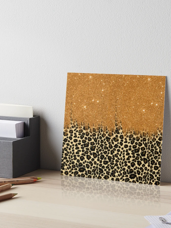 Z80039 Brown bronze brass gold metallic faux leopard cheetah skin text –  wallcoveringsmart