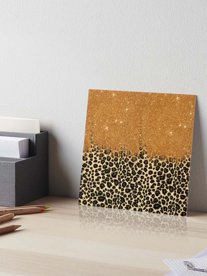 Leopard Glitter Canvas Prints for Sale