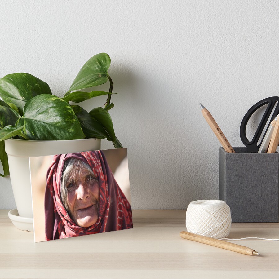 Old Woman (afghanistan) Art Board Print