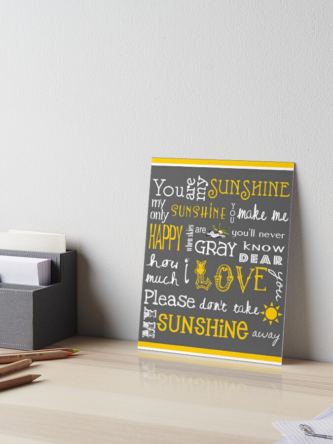 You are My Sunshine Board Book