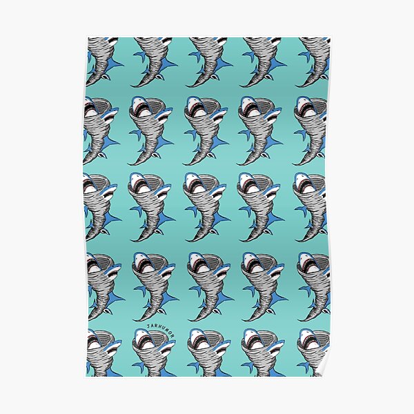 Sharks in Tornadoes Poster