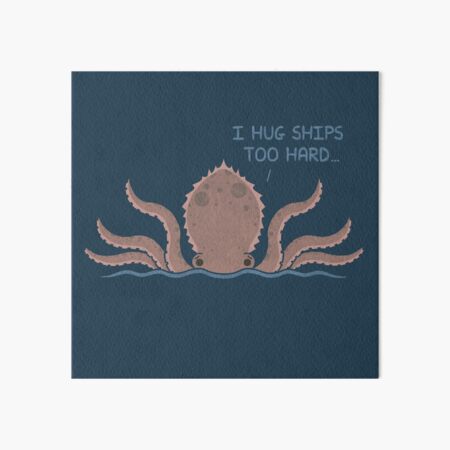 Monster Issues - Kraken Art Board Print