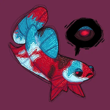 Aperçu de l'œuvre Yeux Rouges - Betta de Fishbonee