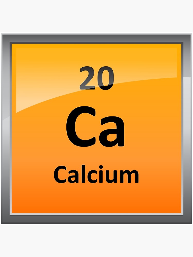 Calcium Element Symbol Periodic Table Art Board Print