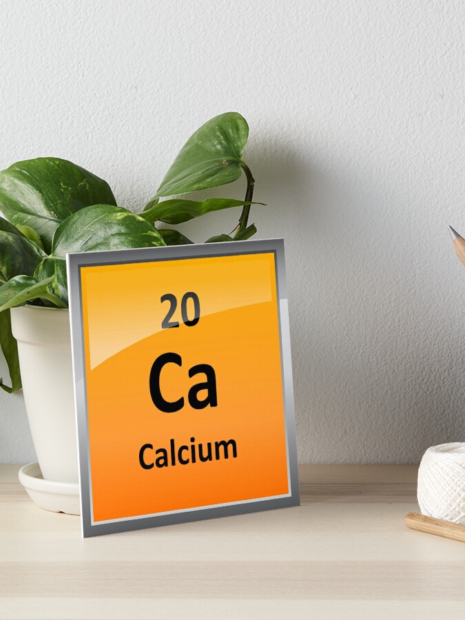 Calcium Element Symbol Periodic Table Art Board Print