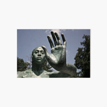Green Statue Art Board Print