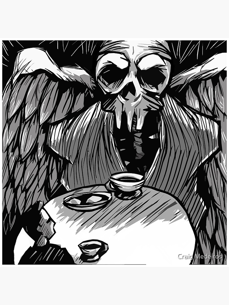 Thumbnail 2 of 2, Art Board Print, Dark Contemplation designed and sold by mistertengu74.