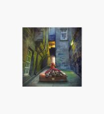 "Bagpiper from Trunk's Close" Art Board Print