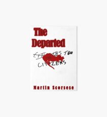 The Departed Minimalist Design Art Board Print