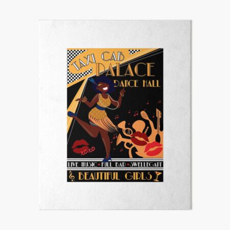 Deco Dance Hall Art Board Print