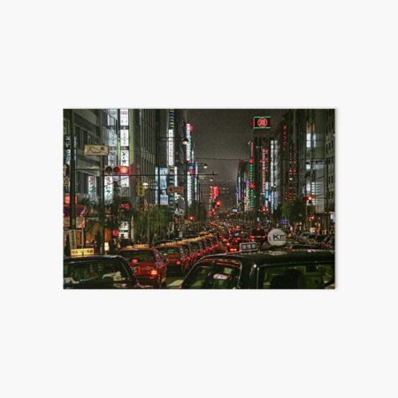Tokyo Taxis Art Board Print