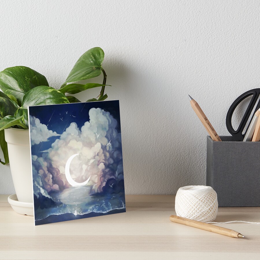 upon the sky-foam. Art Board Print