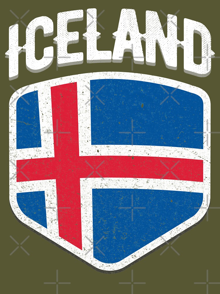 Iceland Football National Flag T Shirt World Soccer Jersey Cup