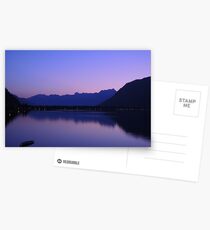 Zell Am See: Lone boat at Dusk Postcards