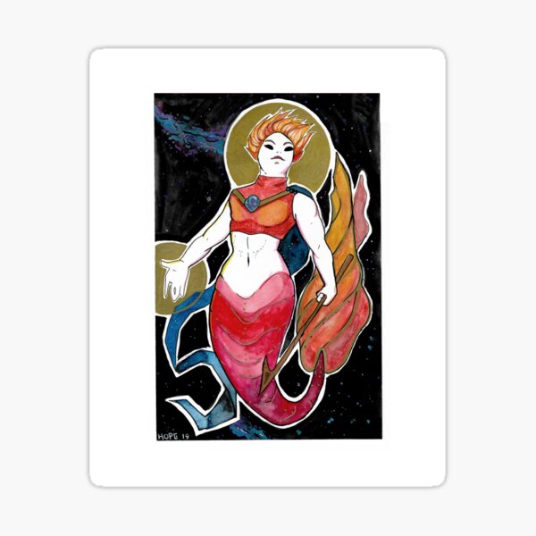 Captain Mer-Vell Sticker