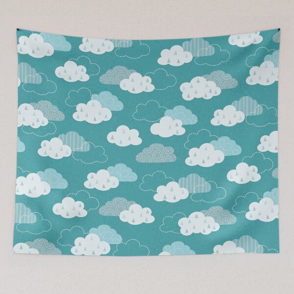 Item preview, Cloudy Sky on Teal designed and sold by Daisy Beatrice.