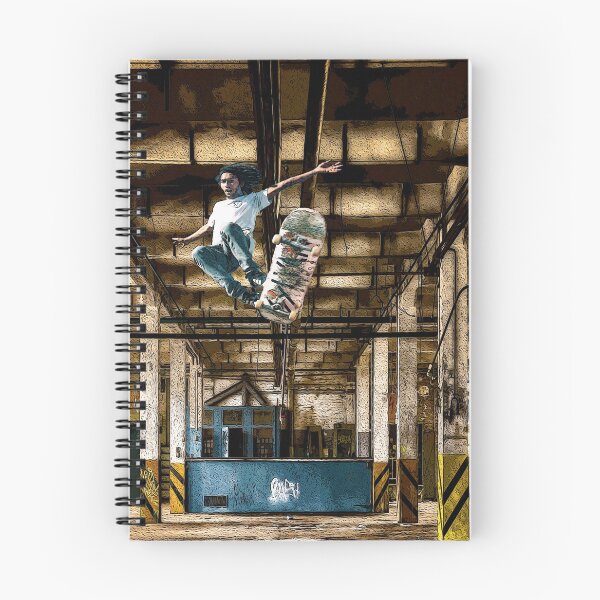 Item preview, Skateboarder in Old Building designed and sold by TrishCampbell.