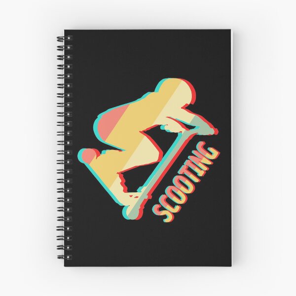 Item preview, Scooting Riding a Scooter Extreme Stunt Kick Vintage Colors  designed and sold by alenaz.