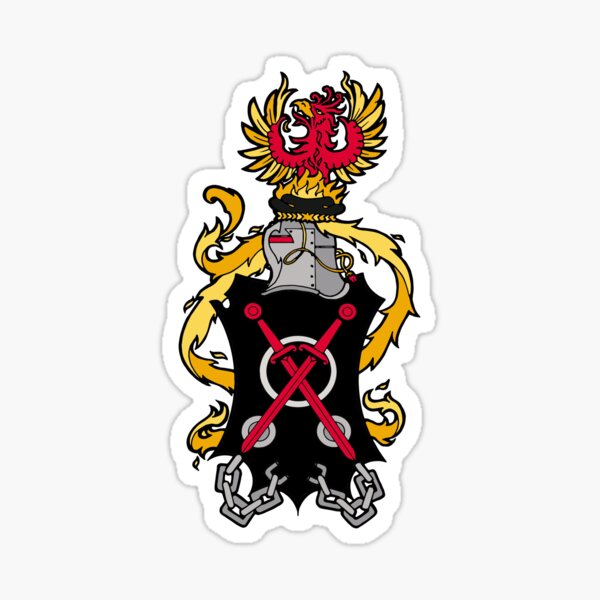 Dark Ages Clan Shield: Brujah Sticker