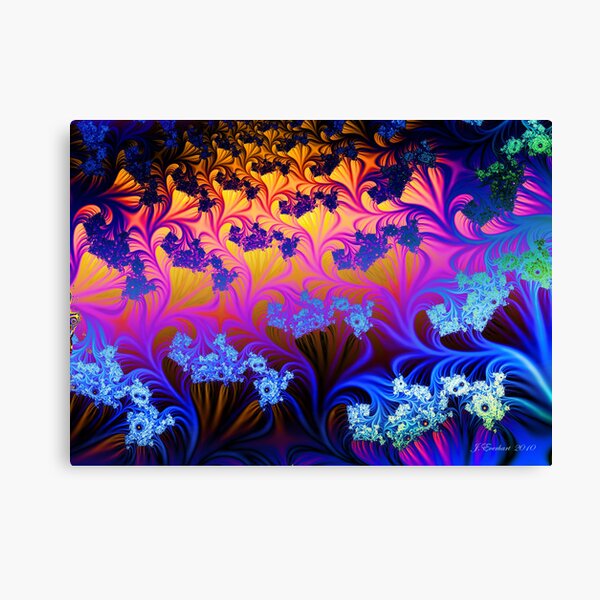 Fractal Sunset Canvas Print