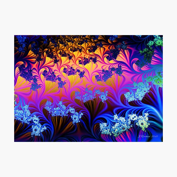 Fractal Sunset Photographic Print