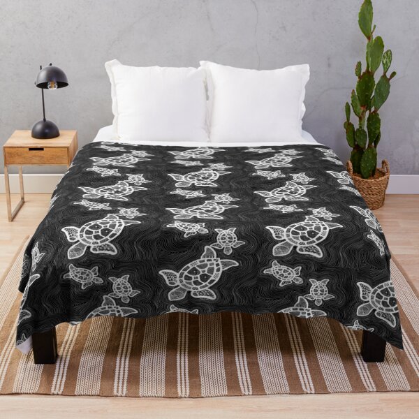Item preview, Turtles - white on black designed and sold by Caroline Everett.