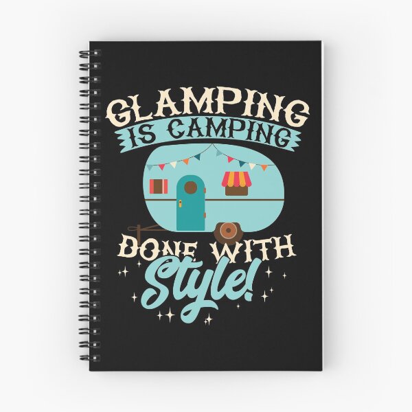 Item preview, Glamping Camping Design With Retro Camper designed and sold by Gonecamping.
