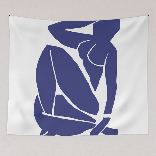 Item preview, Matisse Cut Out Figure #3 Blue designed and sold by ShaMiLaB.