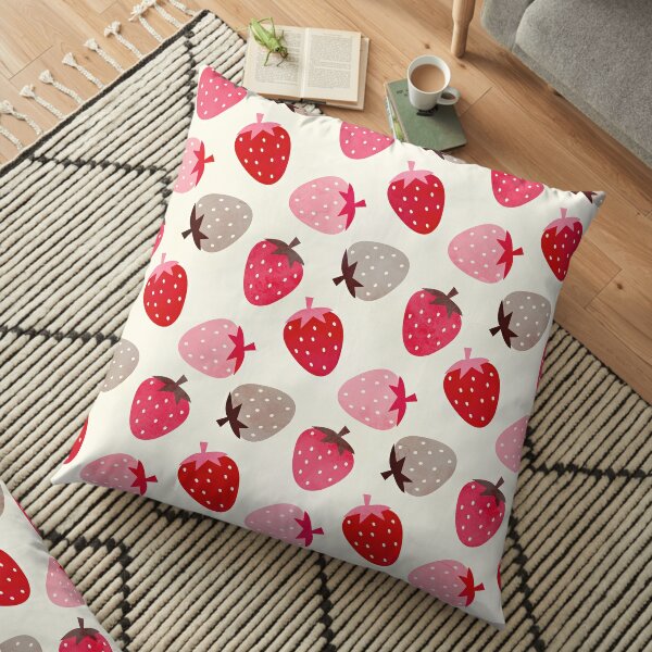 Strawberry Fields Floor Pillow
