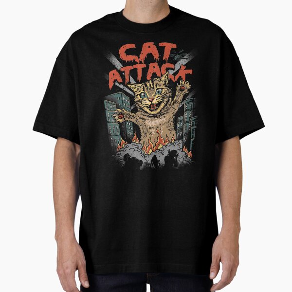 Vista previa del artículo con la obra «Cat Attack», diseñado y vendido por vincenttrinidad.