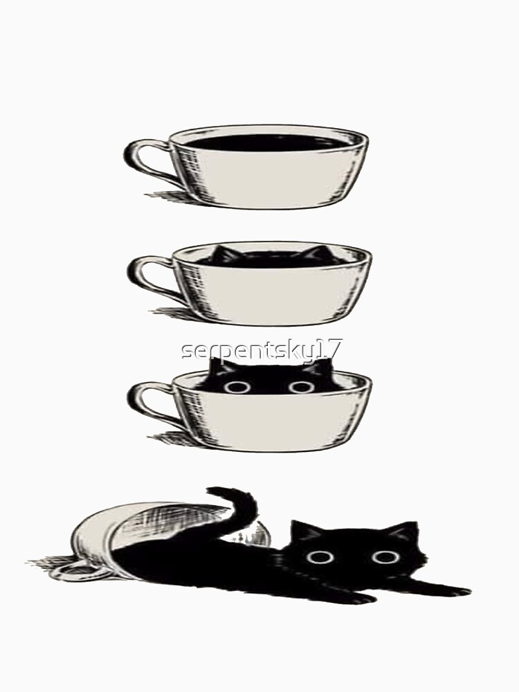 Thumbnail 7 of 7, Classic T-Shirt, Coffee or Cats? designed and sold by serpentsky17.