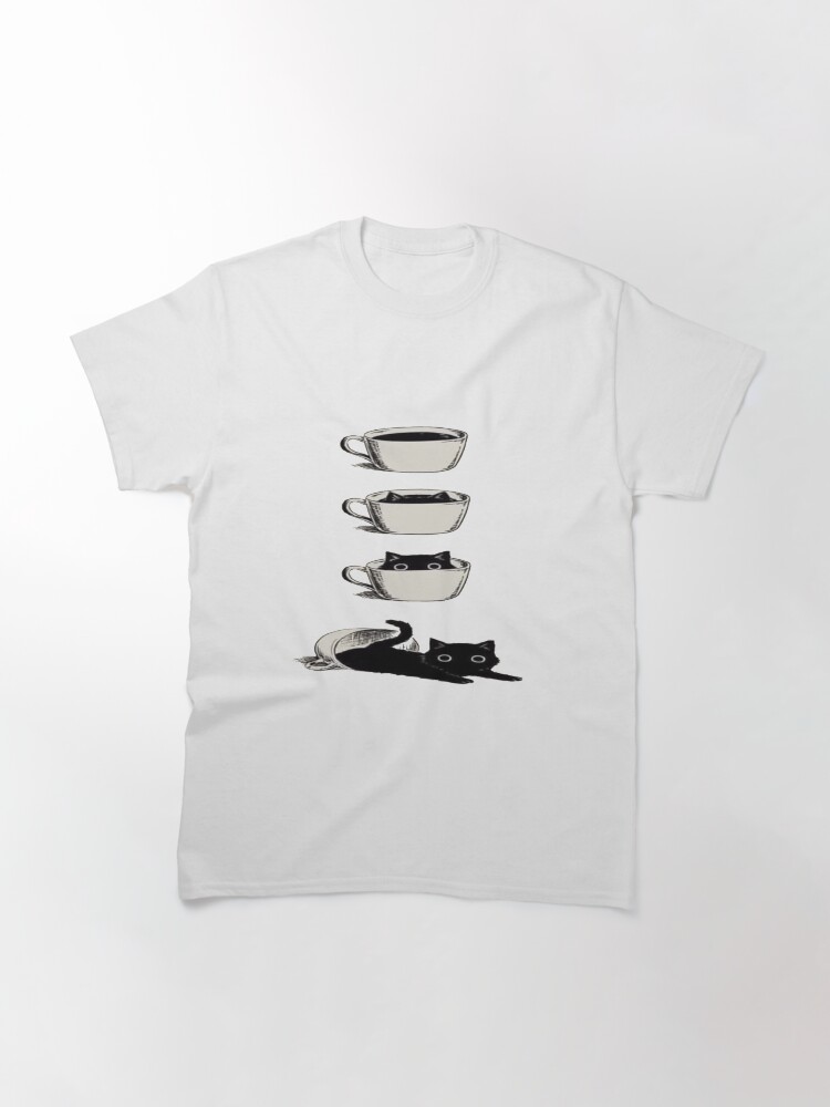 Thumbnail 3 of 7, Classic T-Shirt, Coffee or Cats? designed and sold by serpentsky17.