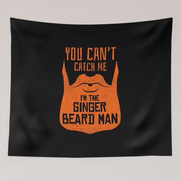 Item preview, You Can't Catch Me I'm The Gingerbread Man - Funny Ginger Beard Saying designed and sold by propellerhead.