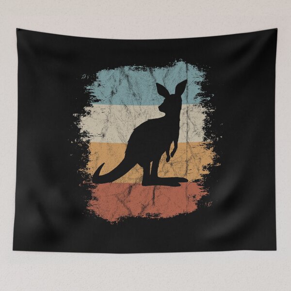Item preview, Retro Kangaroo Silhouette Shirt | Funky Vintage Marsupial designed and sold by Skizzenmonster.