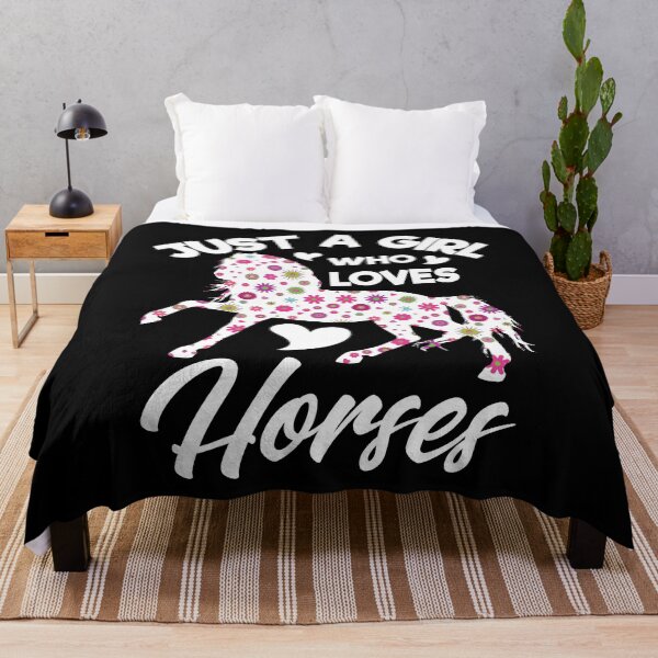 Item preview, Just A Girl Who Loves Horses Horse Lover Girls & Teens designed and sold by BornDesign.