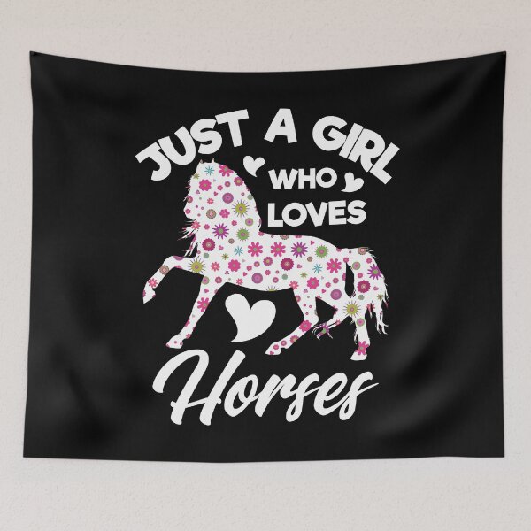 Item preview, Just A Girl Who Loves Horses Horse Lover Girls & Teens designed and sold by BornDesign.