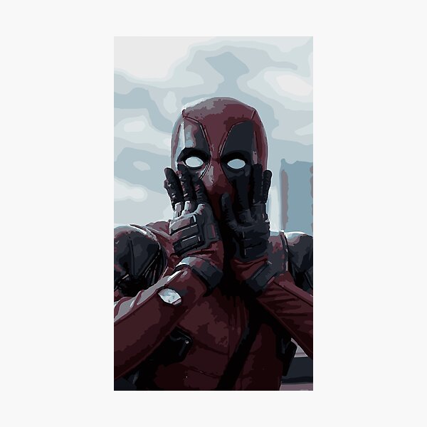 Deadpool Illustration Photographic Print
