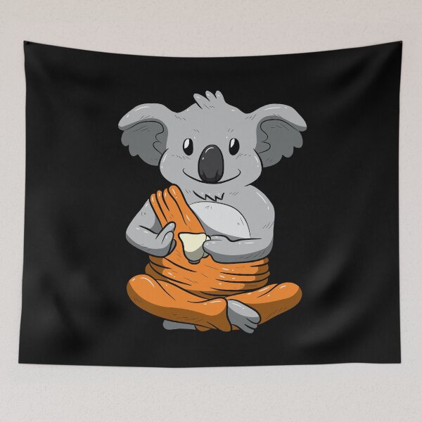 Item preview, Buddha Koala Drinking Tea Shirt Meditation Peaceful Animal designed and sold by BornDesign.