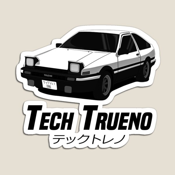 Toyota Ae86 Trueno Initial D Magnet By Creepyrebel Redbubble