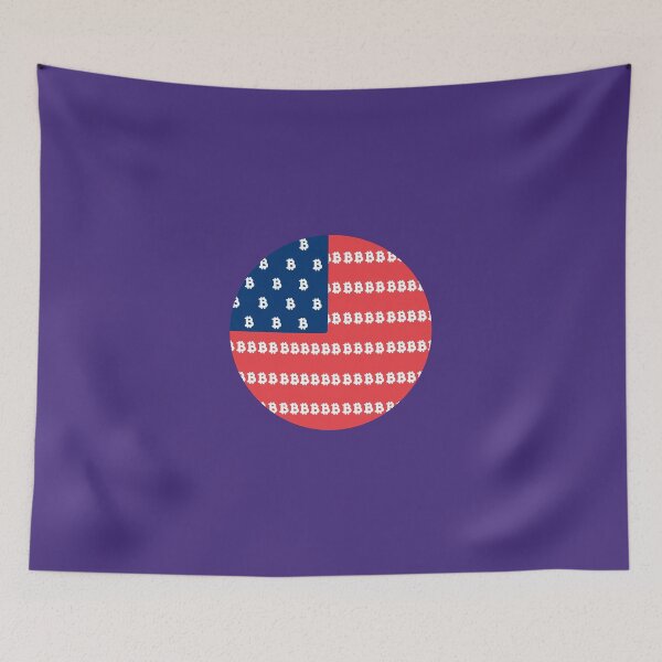 Item preview, Bitcoin American Flag designed and sold by WordvineMedia.