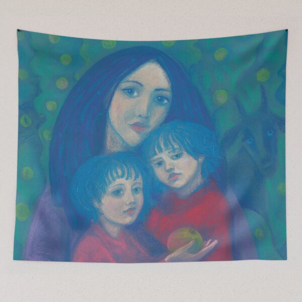 Item preview, Bedtime Fairytale, Mother Kids, Summer Night Garden, Fantasy  designed and sold by Julia Khoroshikh.
