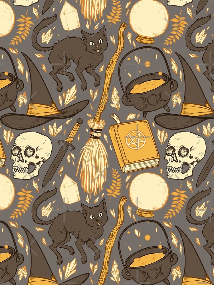 Witch Supplies in Warm Grey by paisleydrawrrs