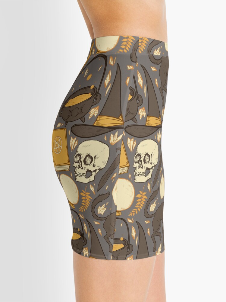 Alternate view of Witch Supplies in Warm Grey Mini Skirt
