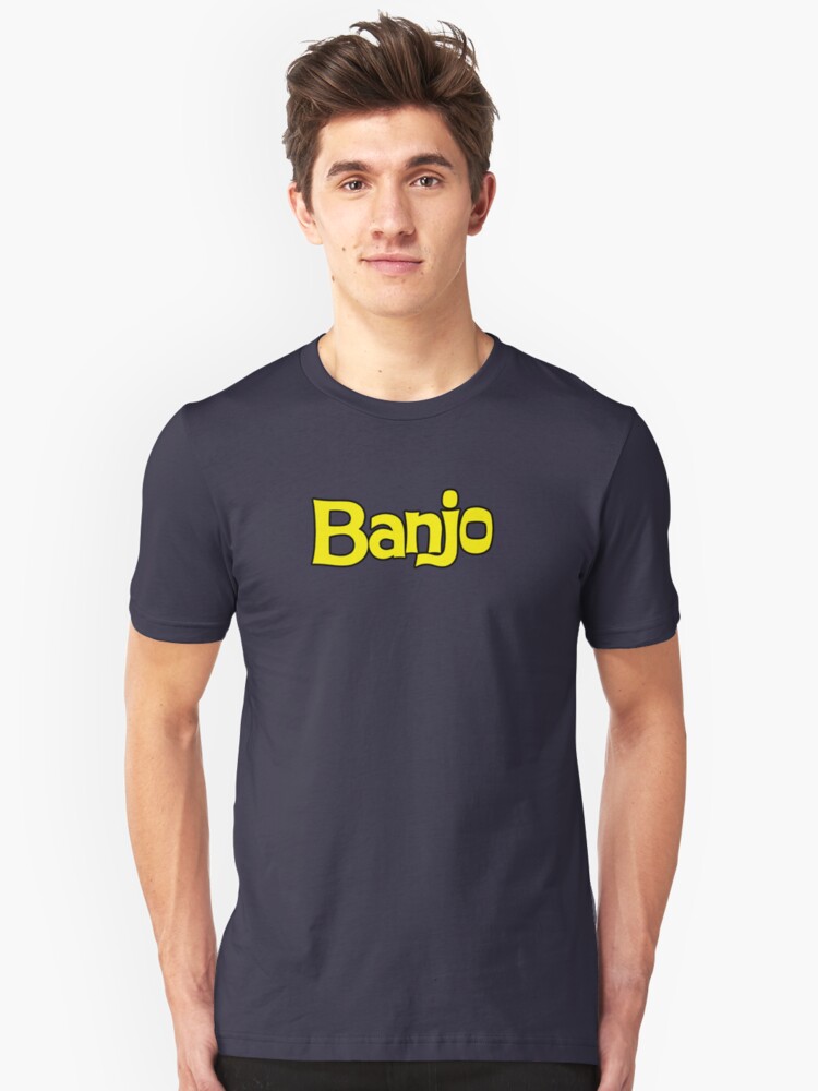 Alternate view of Banjo - retro biscuit wafer chocolate Slim Fit T-Shirt
