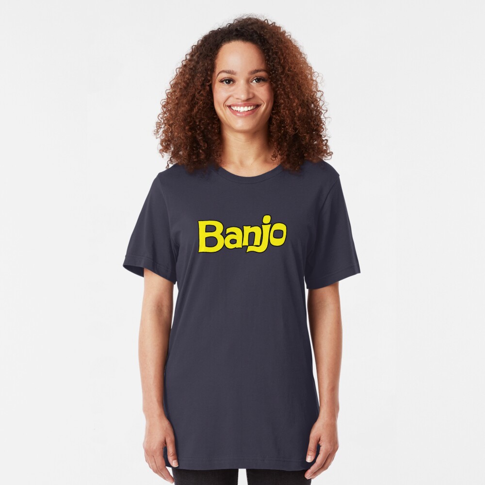 Banjo - retro biscuit wafer chocolate Slim Fit T-Shirt