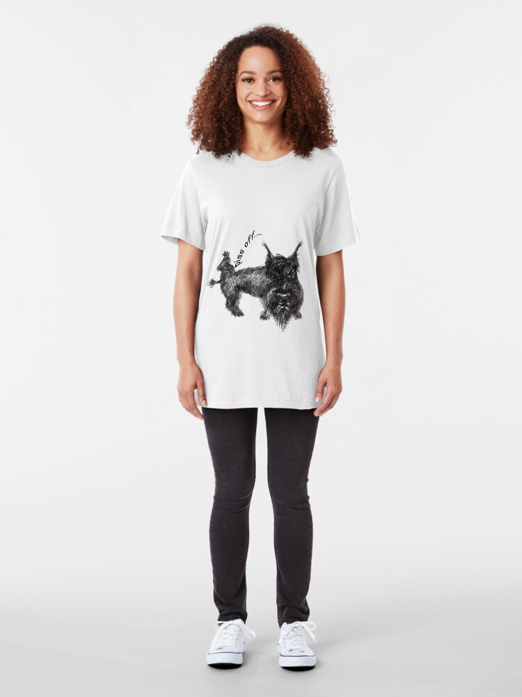Alternate view of Piss off Slim Fit T-Shirt